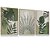 Quadro Decorativo Art Boho Botânica Folhas Verdes Abstrato Moderno Kit 3 Quadros - Imagem 3