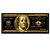 Quadro Decorativo Um Milhão de Dólares Money Business Negócios Dourado 103x53 - Imagem 1