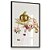 Quadro Decorativo Nutrição Nutricionista Maçã Saúde Corpo Feminino Fita Métrica Flores Rosas - Imagem 3