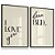 Quadro Decorativo Kit 2 Frase Querida Cama Eu te Amo I love You Dear Bed - Imagem 4