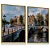 Quadro Decorativo Cidade de Amsterdã Holanda Amsterdam Ponto Turístico Ponte Rio Canal - Imagem 2