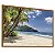 Quadro Decorativo Praia Ondas Coqueiro Mar Azul Natureza - Imagem 2