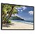 Quadro Decorativo Praia Ondas Coqueiro Mar Azul Natureza - Imagem 1