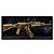 Quadro Decorativo Arma Decoração Ak-47 gold- br  103x53 VIDRO - Imagem 1