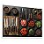 Quadro Decorativo Temperos Folhas Tomate Facas Churrasco Mise en place - Imagem 4