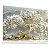 Quadro Decorativo Árvore Da Vida Flores Brancas Caule Dourado Natureza - Imagem 3