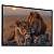 Quadro Decorativo Família Leão Leoa Por do Sol Animais Savana - Imagem 1
