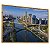 Quadro  Decorativo Vista Aérea da Avenida "Pinheiros Marginais" Cidade São Paulo Arquitetura Ponte Estaiada - Imagem 3