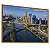 Quadro  Decorativo Vista Aérea da Avenida "Pinheiros Marginais" Cidade São Paulo Arquitetura Ponte Estaiada - Imagem 2