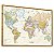 Quadro  Decorativo Mapa Mundi Países Continentes Nomes - Imagem 5