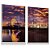 Quadro Decorativo Pier Santa Mônica Los Angeles Cidades Roda Gigante Praia Mar Por do Sol Kit 2 - Imagem 3