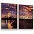 Quadro Decorativo Pier Santa Mônica Los Angeles Cidades Roda Gigante Praia Mar Por do Sol Kit 2 - Imagem 2