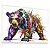 Quadro Decorativo Urso De Wall Street Negócios Grafite Colorido - Imagem 3