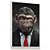 Quadro Decorativo Macaco Monkey Estiloso Usando Terno Charuto - Imagem 3