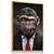 Quadro Decorativo Macaco Monkey Estiloso Usando Terno Charuto - Imagem 4