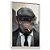 Quadro Decorativo Macaco Cigarro Monkey Mafioso Usando Terno Boina Arte - Imagem 3