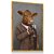 Quadro Decorativo Boi Bebendo Drink Animal Arte Usando Terno - Imagem 4