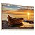 Quadro Decorativo Praia Barco Sunset  Boat Paisagem Mar Pôr do Sol - Imagem 3