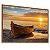 Quadro Decorativo Praia Barco Sunset  Boat Paisagem Mar Pôr do Sol - Imagem 1