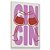 Quadro  Decorativo Drink Cheers Cin Cin Taça Vinho Vintage Gourmet - Imagem 3