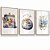 Quadro Costura Máquina Agulha Tesoura Atelier Alfineteiro Costureira Tons Azuis Kit 3 Quadros - Imagem 2