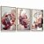 Quadro Decorativo Moderno Flores Delicadas Tons Rosa Natureza Kit 3 Quadros - Imagem 2