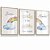 Quadro Decorativo Infantil Nuvem Irmãos Frase Arco- Íris Kit 3 Quadros - Imagem 2