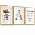 Quadro Decorativo Infantil Personalizado Cowboy Chapéu Oração Santo Anjo kit 3 - Imagem 3