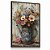 Quadro Decorativo Rústico Flores Vintage Floral Regador Plantas - Imagem 2