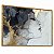 Quadro Decorativo Abstrato Mármore Rosto Líquido Traços Femininos - Imagem 4