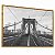 Quadro Decorativo Ponte Brooklin Preto e Branco Nova York Manhattan Arquitetura Cidades - Imagem 4
