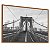 Quadro Decorativo Ponte Brooklin Preto e Branco Nova York Manhattan Arquitetura Cidades - Imagem 2