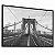 Quadro Decorativo Ponte Brooklin Preto e Branco Nova York Manhattan Arquitetura Cidades - Imagem 3