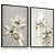 Quadro Decorativo Flores Delicadas Folhas Brancas Natureza Clean - Imagem 3