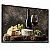 Quadro Decorativo Vinho Tinto Wine Queijos Uvas Adega Petiscos - Imagem 2