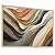 Quadro Decorativo Abstrato Laranja Branco Azul Ondas Clean - Imagem 4
