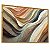 Quadro Decorativo Abstrato Laranja Branco Azul Ondas Clean - Imagem 5