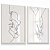 Quadro Decorativo Casal Rostos Face Mãos Minimalista Amor Namorados Traços Finos - Imagem 3