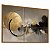 Quadro Decorativo Abstrato Geométrico Círculos Preto Cinza Ondas Clean - Imagem 3