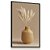 Quadro Decorativo Vaso Trigo Natureza Delicado Cesto Palha Luxo Minimalista - Imagem 3