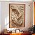 Quadro Decorativo Folhas Efeito 3D Folhagens Tons Claros Natureza - Imagem 3