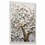 Quadro Árvore da Vida Tons Dourado e Flores Brancas Luxo Delicadas - Imagem 2