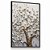 Quadro Árvore da Vida Tons Dourado e Flores Brancas Luxo Delicadas - Imagem 3