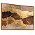 Quadro Decorativo Abstrato Tons Terrosos Dourado Marrom - Imagem 2