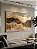 Quadro Decorativo Abstrato Tons Terrosos Dourado Marrom - Imagem 1
