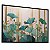 Quadro Decorativo Flores Tons Verde Dourado Delicadas Lótus Pintura - Imagem 6