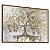 Quadro Decorativo Árvore da Vida Folhas Douradas com Brancas Delicadas - Imagem 5