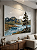 Quadro Decorativo Paisagem Árvore Rio Montanhas Natureza Pintura - Imagem 1
