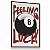 Quadro Decorativo Bola 8 de Sinuca Feeling Luck Sorte - Imagem 2