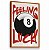 Quadro Decorativo Bola 8 de Sinuca Feeling Luck Sorte - Imagem 3